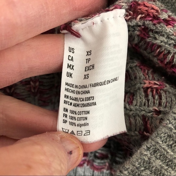 AMERICAN Eagle Outfitters Tribal Aztec Boho Super Soft Boho Sweater Hoodie - Picture 9 of 9